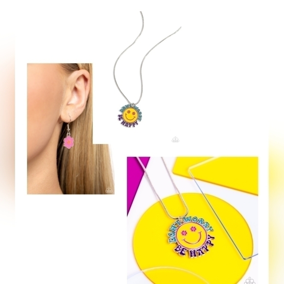 Dont Worry, Stay Happy necklace - Picture 1 of 5